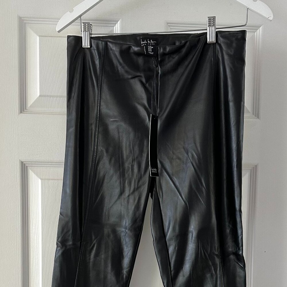 Nicole Miller Faux Leather Legging Size Medium